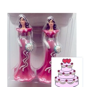 NWOT 2 BRIDEs/MAIDs 💒 Wedding Cake 🎂 Toppers
